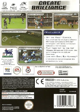 FIFA Soccer 2004 box cover back